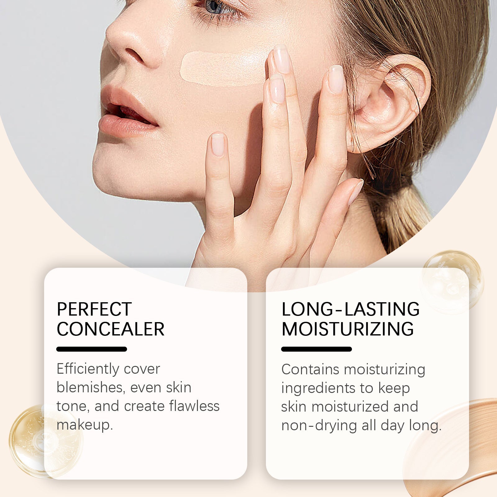 Natural Lightweight Concealer And Moisturizer Liquid Foundation null