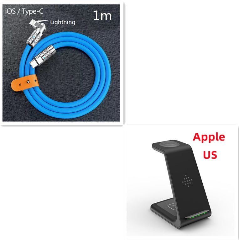 3 In 1 Fast Charging Station Wireless Charger Stand Wireless Quick Charge Dock For Phone Holder null