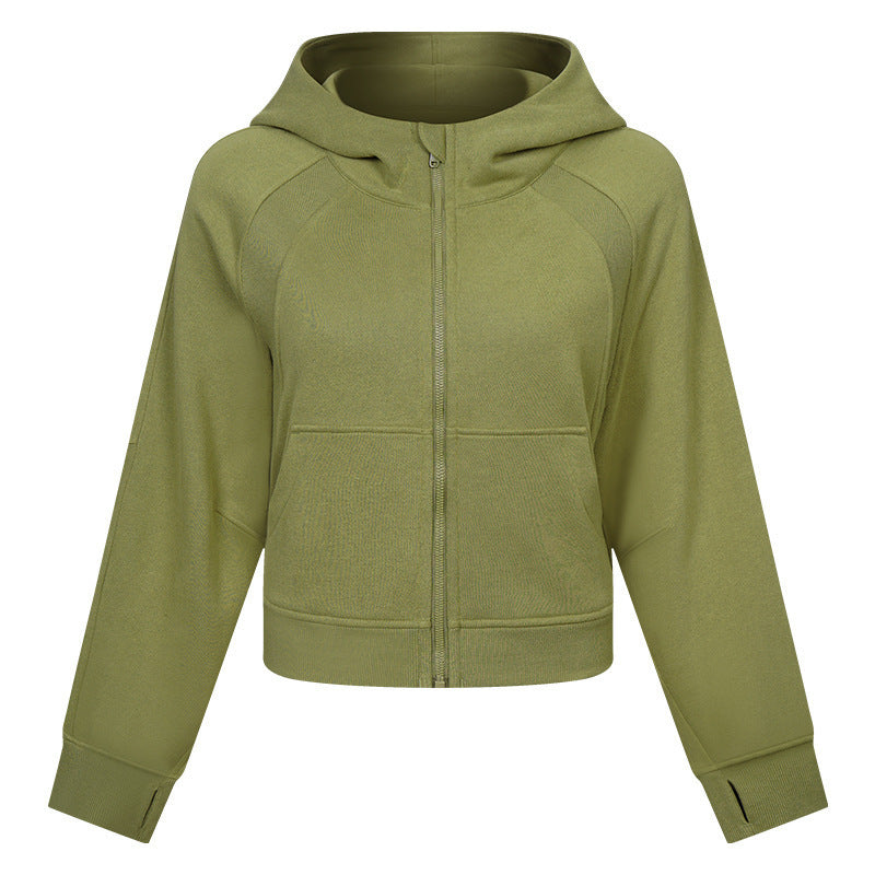 Autumn And Winter Women's Sports Fitness Running Sweatshirt Jacket null