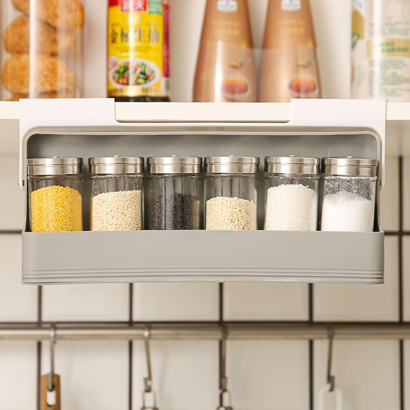 Seasoning Bottle Kitchen Hanging Storage Rack Household Punch-free Kitchen Gadgets null