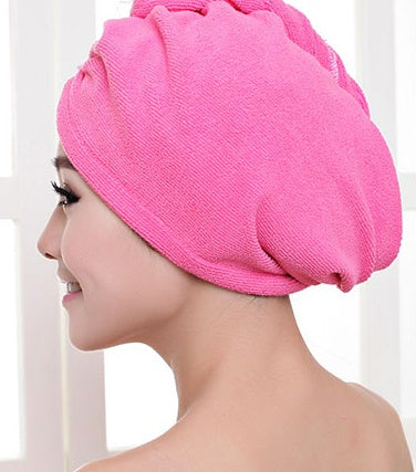 Women's Hair Dryer Cap, Absorbent Dry Hair Towel null