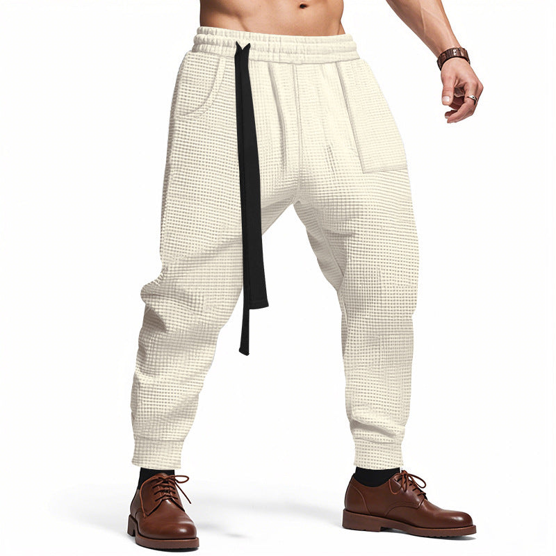 Men's Casual Pants Loose Ankle-tied Trousers Fashion Mens Clothing Men Clothing Men Wears null