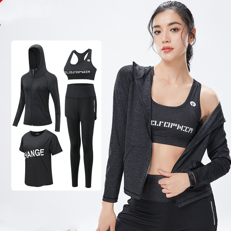 Running gym Yoga suit Four-piece suit null