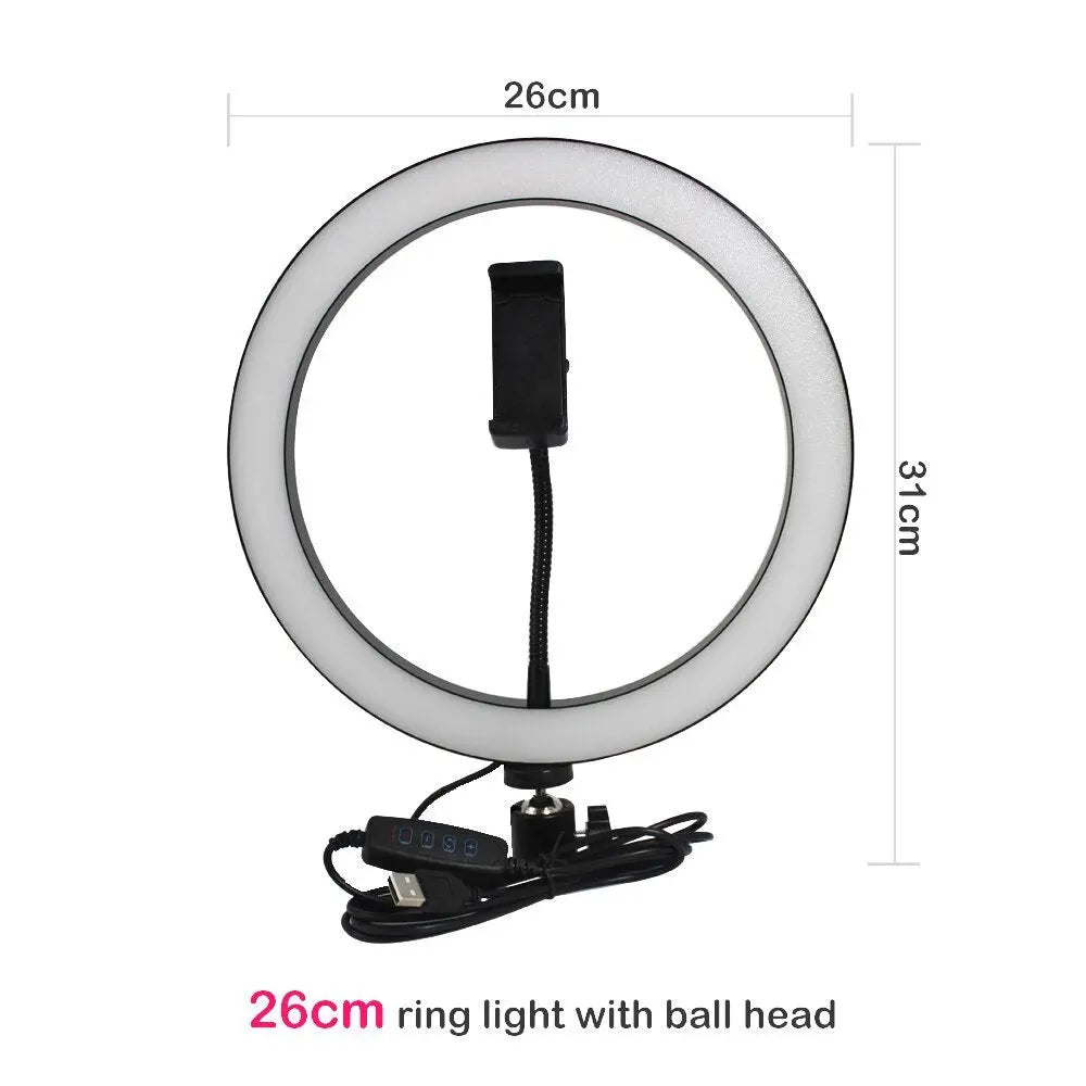 Compatible with Apple, Tripod Fill Light Live Bracket Beauty Light Set Ring Light null