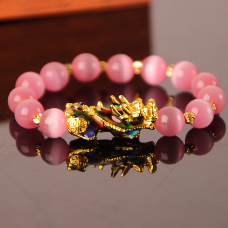 3D Gold Plated PiXiu Bracelet null