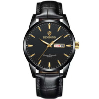Double Calendar Waterproof Quartz Watch Men