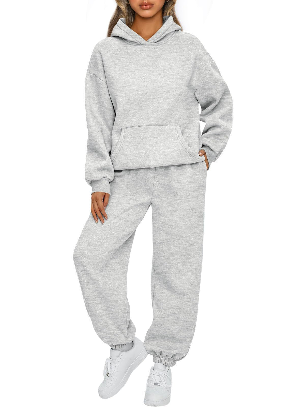 Autumn And Winter New Women's Casual Hooded Sportswear Long Pajama Set null