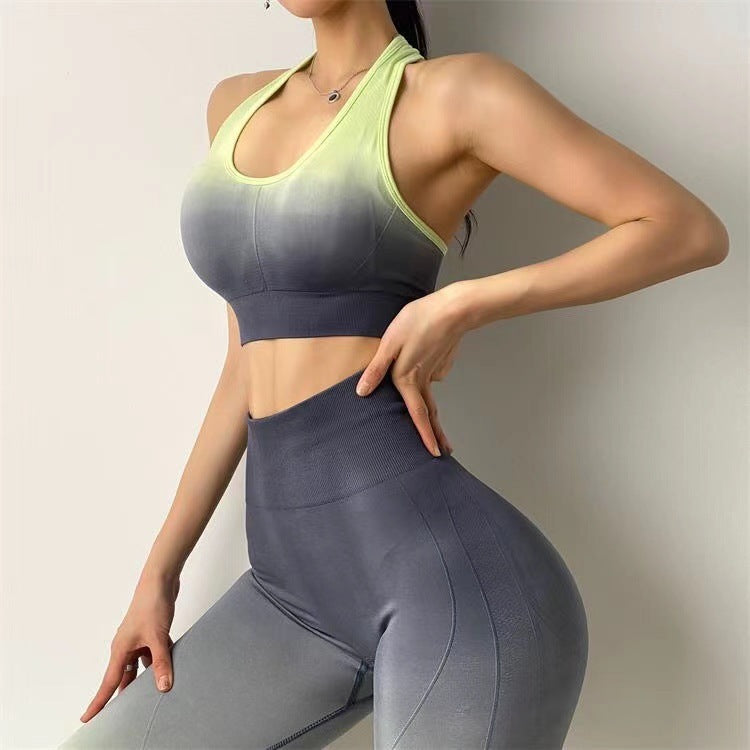 Two Piece Seamless Yoga Women's Gym Polyester BODYSUIT null