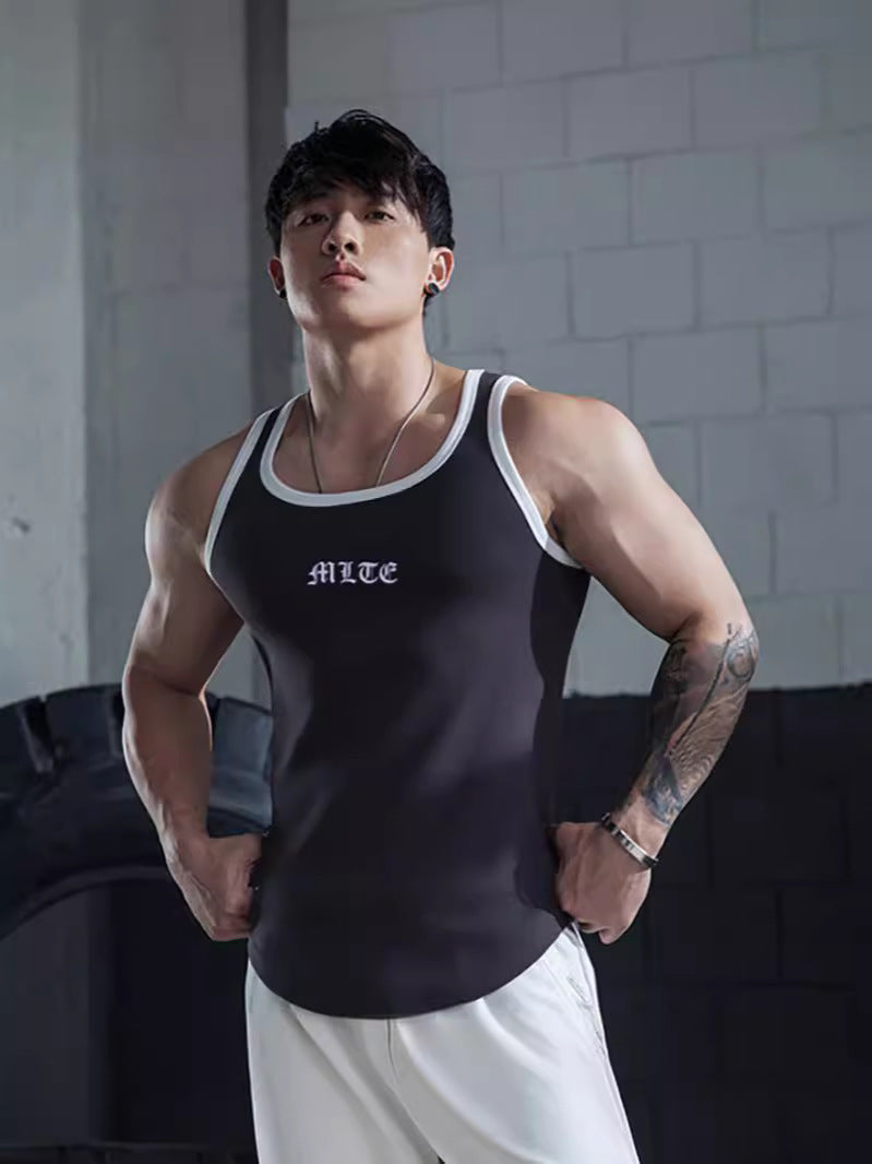 Men's Casual Exercise Sleeveless I-shaped Vest