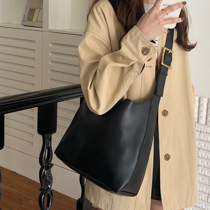 Women's Shoulder Bag Solid Fashion Handbag Crossbody Bag Women's Minimalist PU Leather Bag null