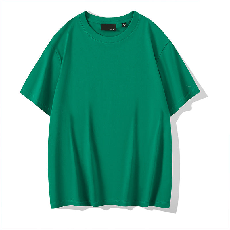 Solid Color Round Neck Bottoming Shirt Summer Casual