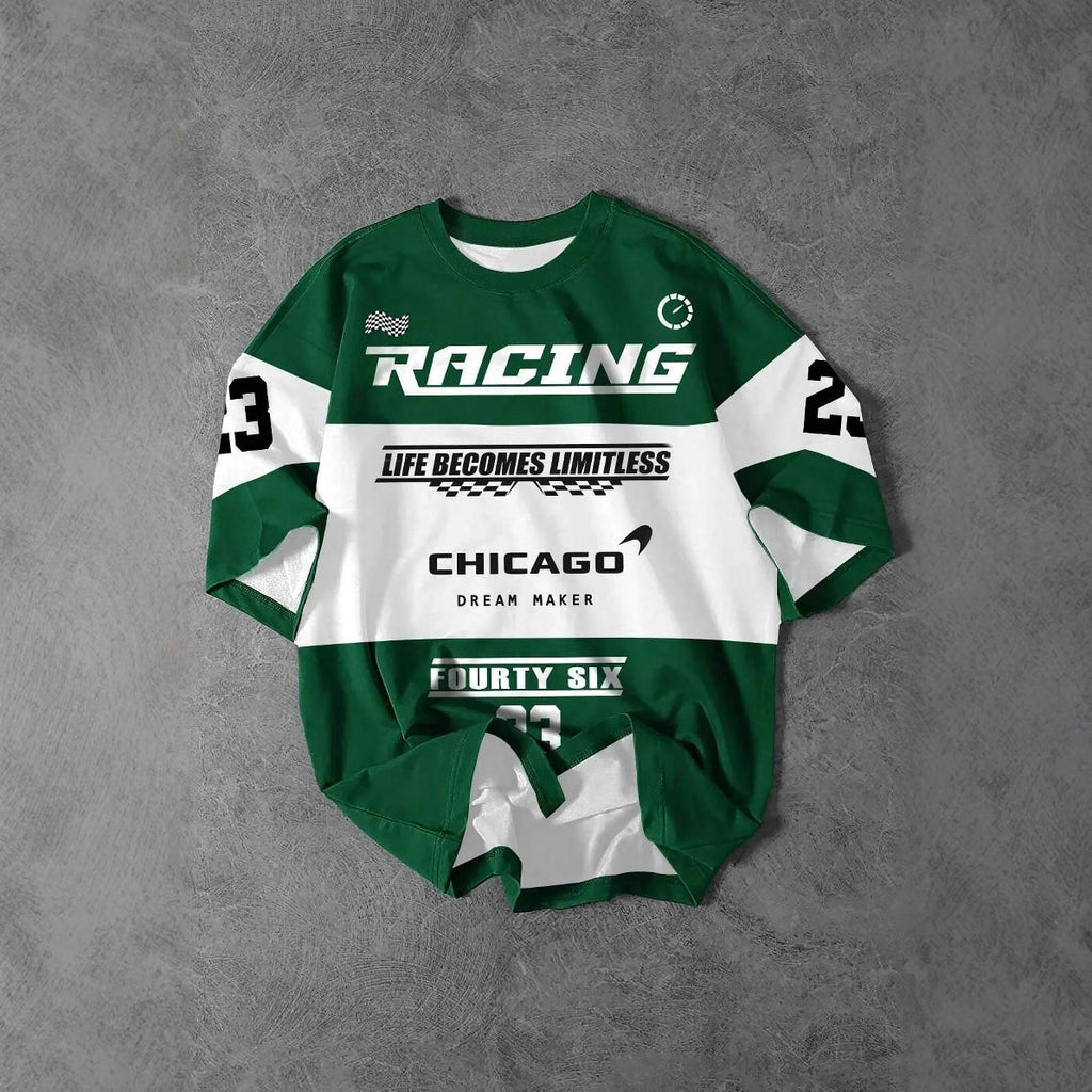 3D Digital Printed Round Neck Short Sleeve