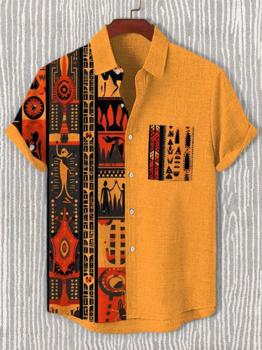 Men's Casual Digital 3D Short Sleeve Top