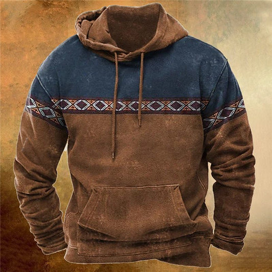 Men's Pullover Hoodie Bohemian Style null