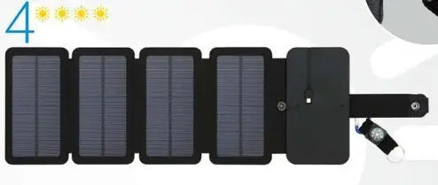 Outdoor Folding Solar Panel Charger Portable 5V 2.1A USB Output Devices Camp Hiking Backpack Travel Power Supply For Smartphones null