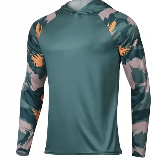 Men's Outdoor Quick-drying Lightweight Breathable Hood Long Sleeve