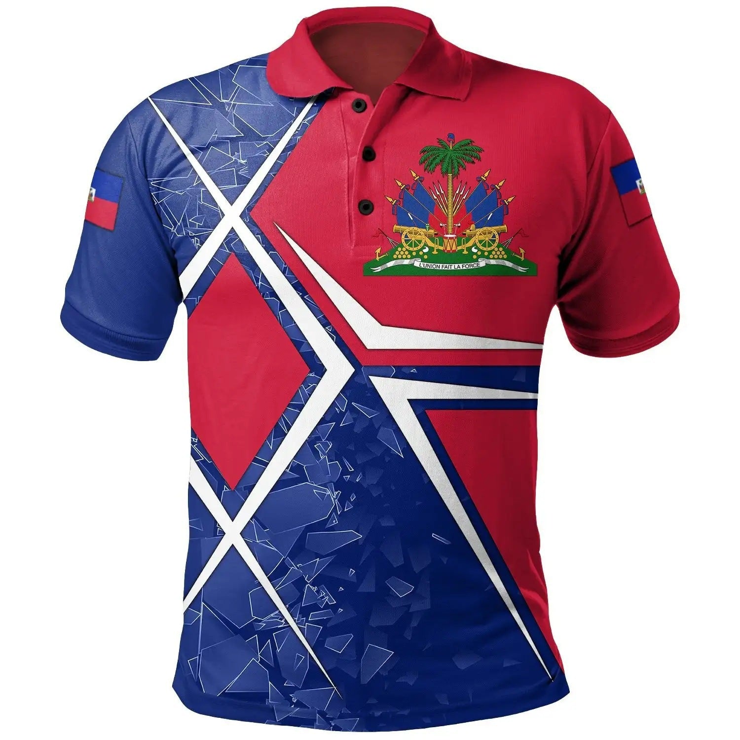 Men's T-shirt Polo Collar Printed Shirt Short Sleeve