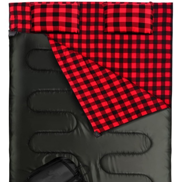 Outdoor Camping Camping Flannel Sleeping Bag Thickened null