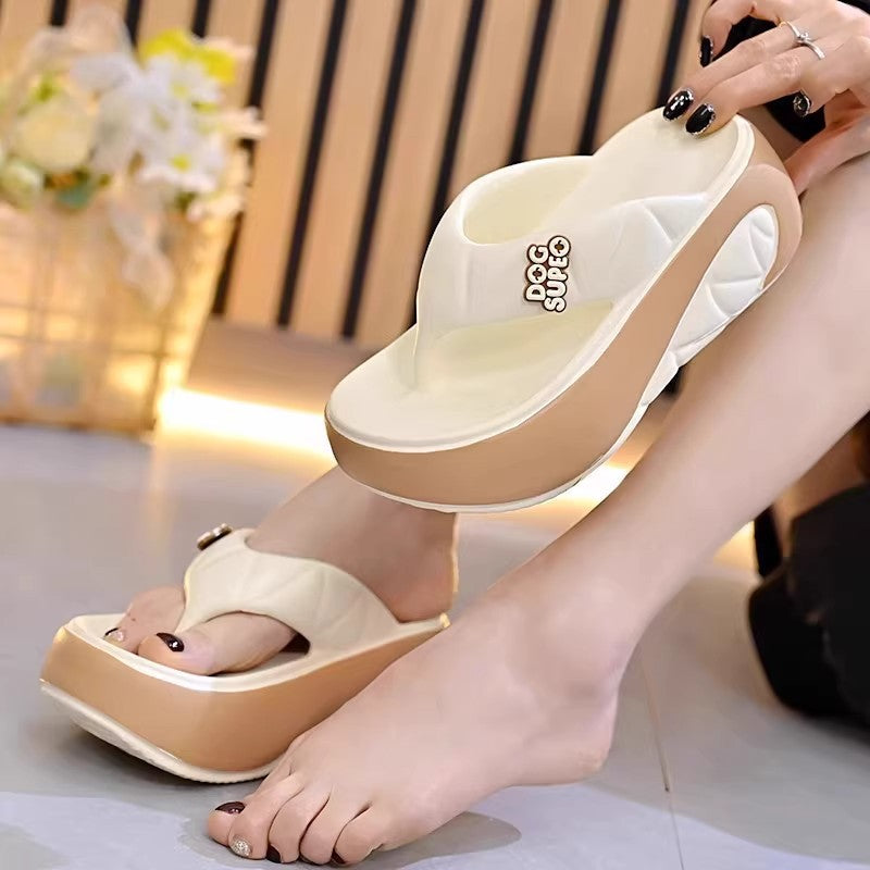 Women's Outdoor Thick-Soled Non-Slip Beach Flip-Flops For Home Use