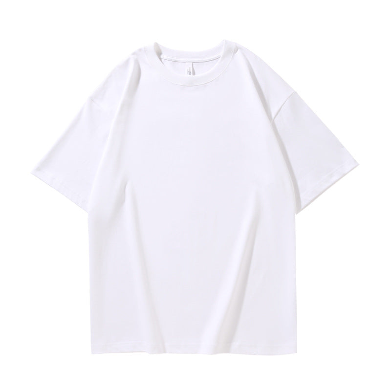 280G32 Double Yarn Heavy Double Yarn Men's And Women's Same Style Short Sleeve