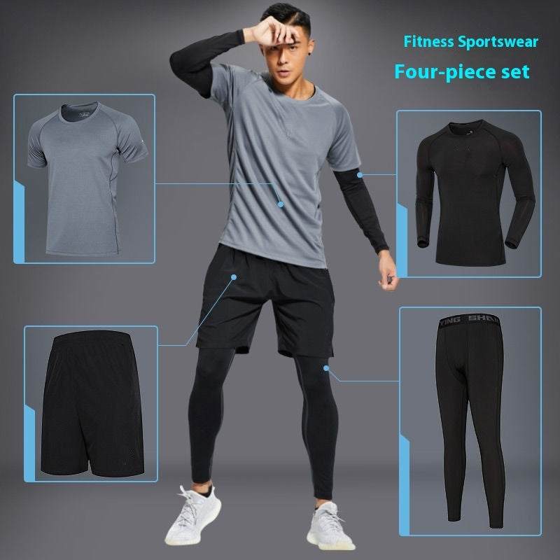 Sports Suit Gym Tights Quick-drying Morning And Night Running Workout Clothes null