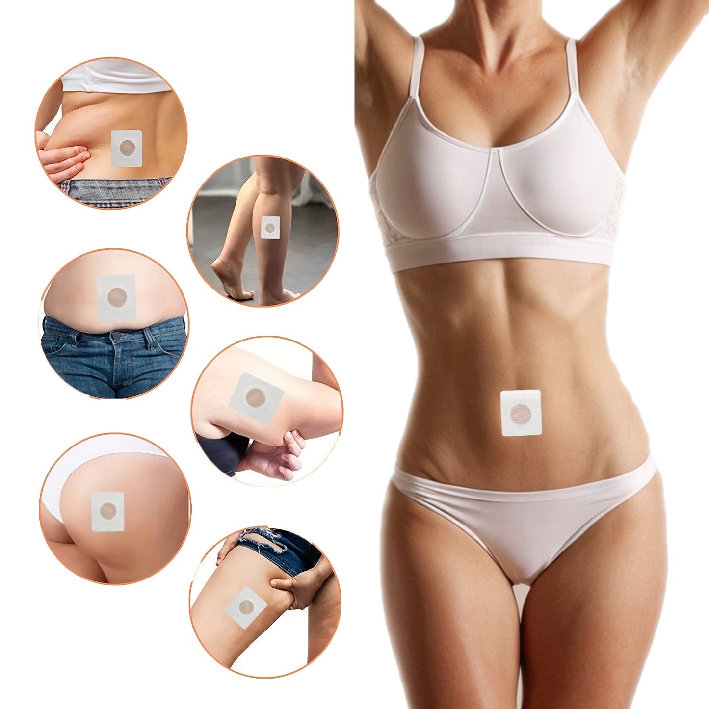 Navel Belly Button Patch Slimming Patch Abdomen Magnetic Detox Sticker null