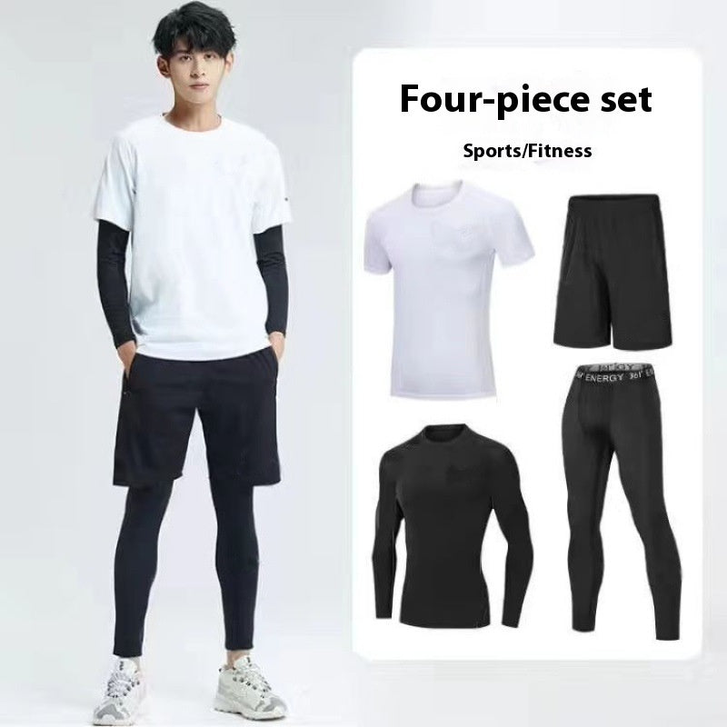 Sports Suit Gym Tights Quick-drying Morning And Night Running Workout Clothes null