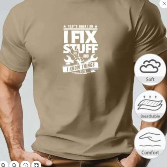 New Men's Short-sleeved T-shirt 3D Printing