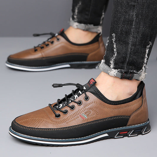 Genuine Leather Sports Comfortable And Non-slip Waterproof Leather Shoes Men's null