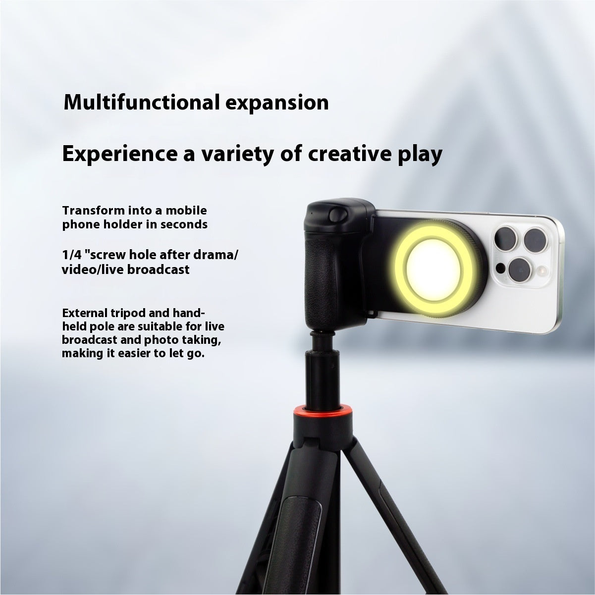 Mobile Phone Bluetooth Camera Aid Portable Fill Light null