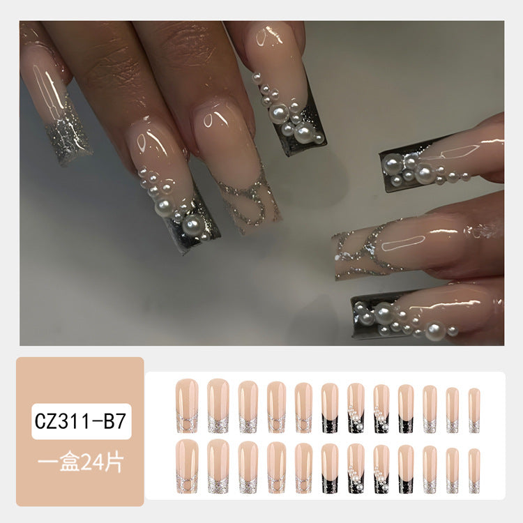 Super Long Diamond Wearing Armor European And American Foreign Trade Nail Stickers