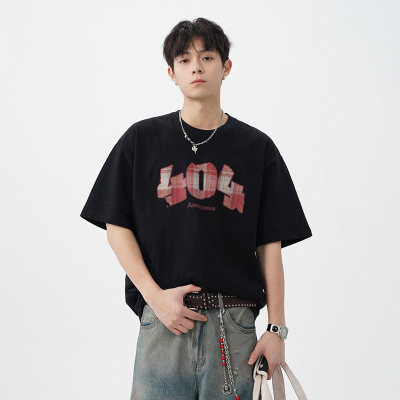 Plaid Digital Printing Short Sleeve Summer New