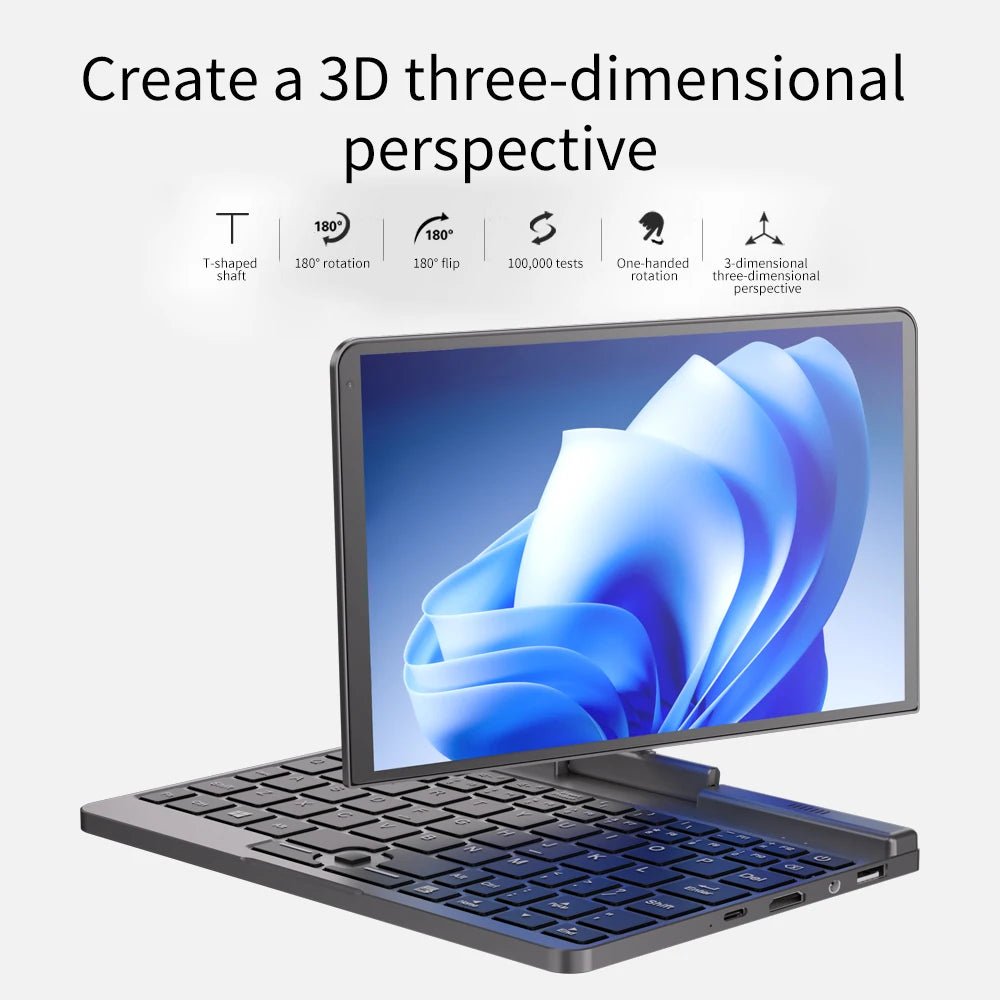 8 Inch Portable Notebook 2 - in - 1 Laptop and Tablet N100 Quad Cores 12GB RAM Rotatable IPS Screen Metal Body Stock Available Gray 8 Inch Portable Notebook 2 - in - 1 Laptop and Tablet N100 Quad Cores 12GB RAM Rotatable IPS Screen Metal Body Stock Available - shop_name