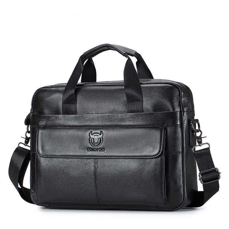 Fashion Bullcaptain Leather Goods Men's Briefcase null