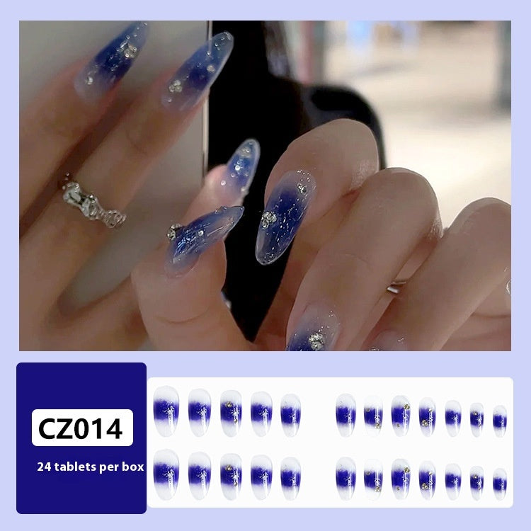 Super Long Diamond Wearing Armor European And American Foreign Trade Nail Stickers