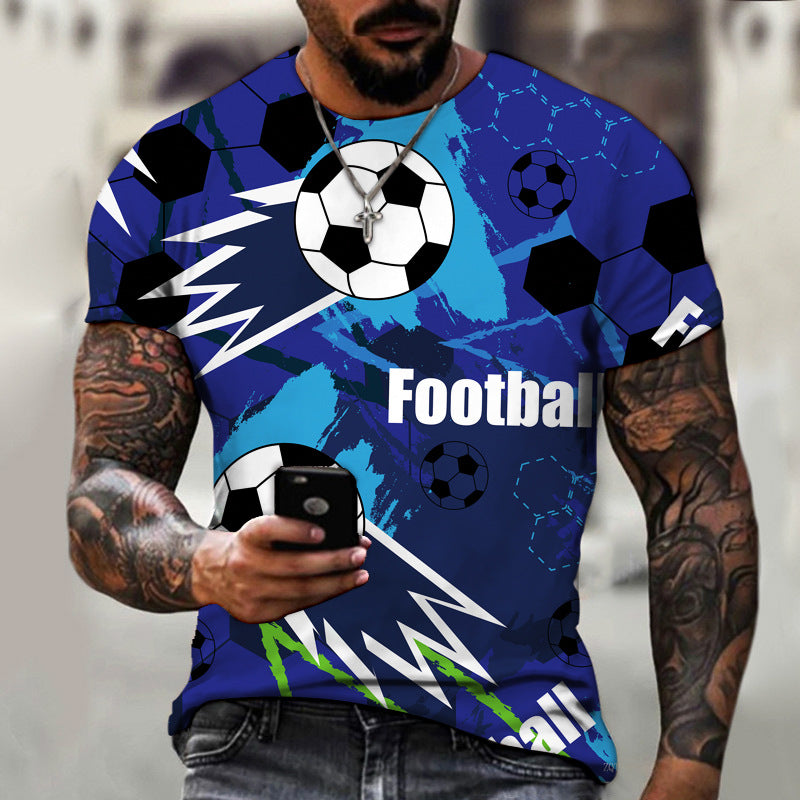 Football 3D Printed Men's T-shirt