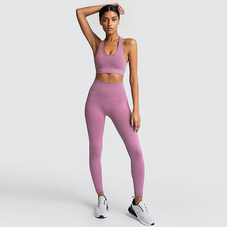 Seamless Gym Set Nylon Woman Sportswear null