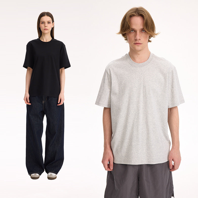 Light Luxury Long-staple Cotton Solid Color T-shirt