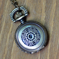 Vintage men and women necklace watch