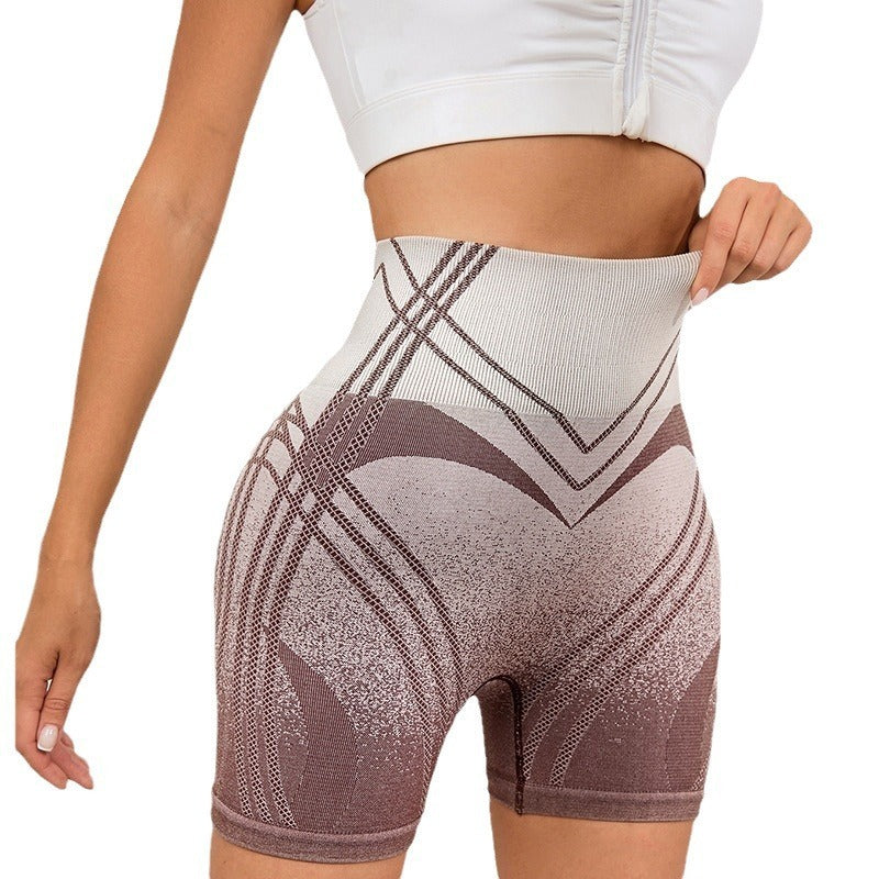 Female Gradient Sports And Fitness Shorts null