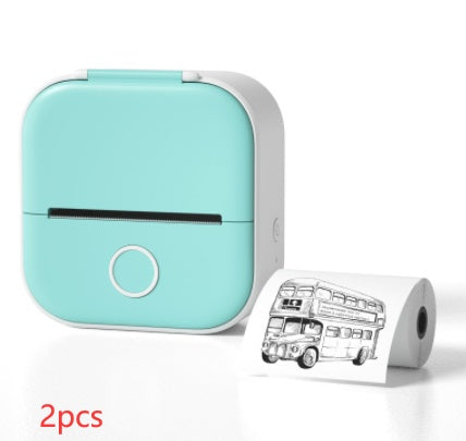 Portable Mini Thermal Label Printer Home Photo Printer Student Wrong Question Printer Bluetooth-compatible Mini Label Printer Price Tag null