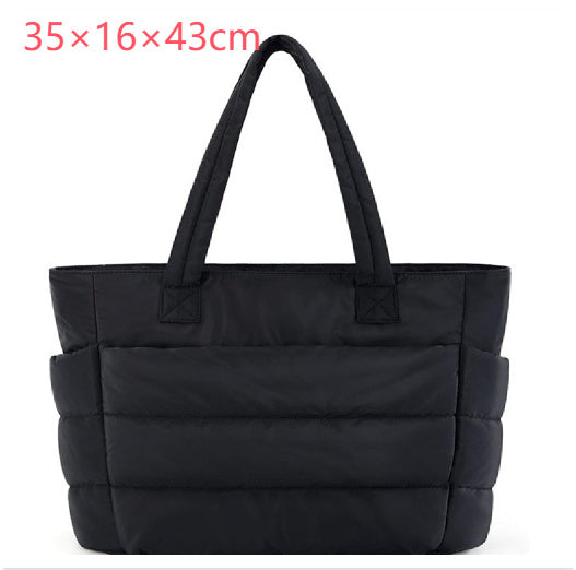 Women's Cotton Handbag Large Zipper Travel Essential null