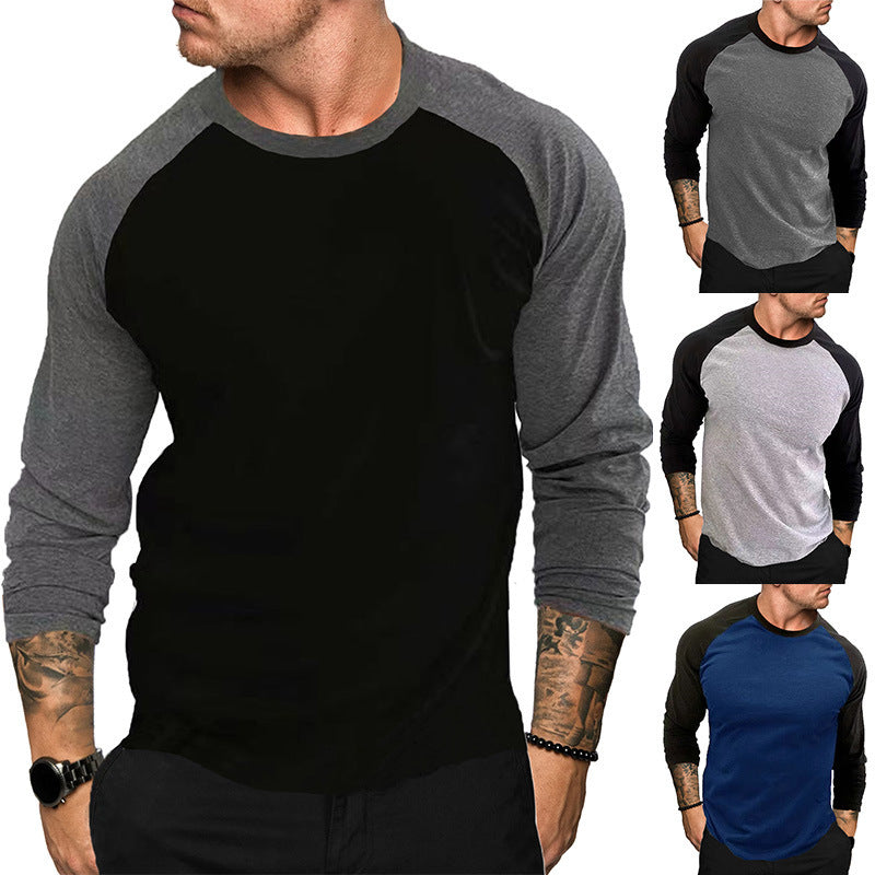 Men's Round Neck Loose Breathable Casual Long Sleeve