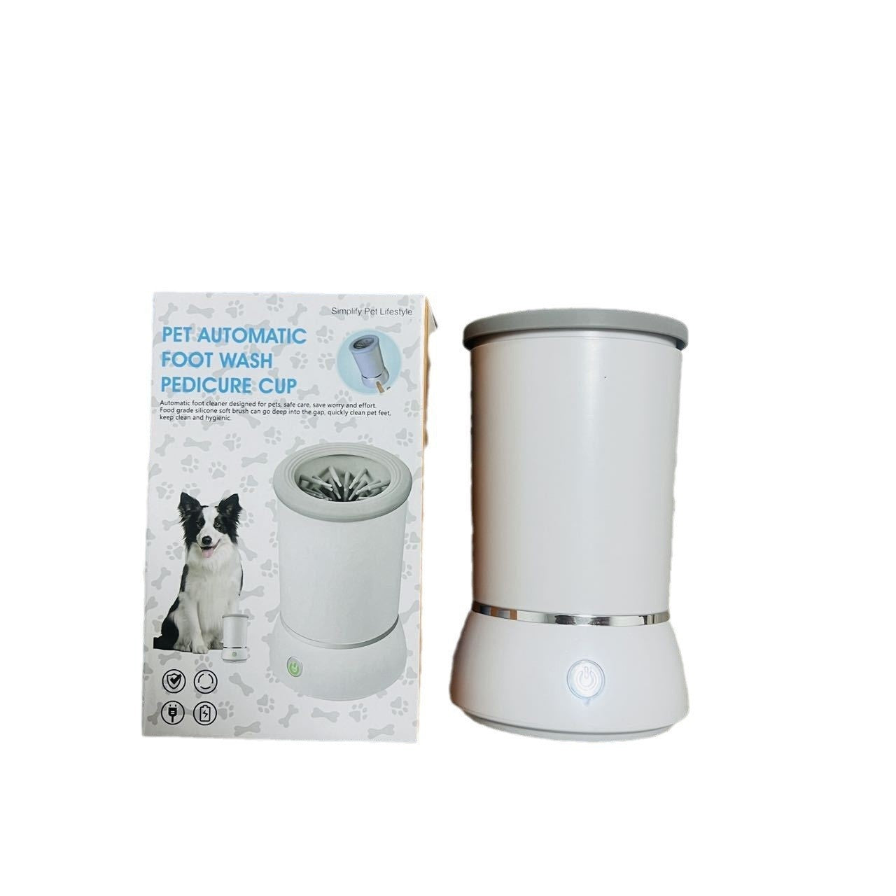 Pet Paw Cleaning Cup Automatic Foot Washing Dogs And Cats Electric Cleaning Device null