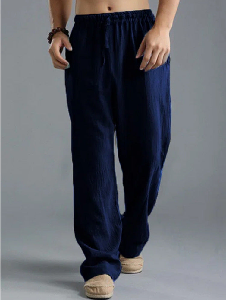 Men's Breathable Linen Loose Casual Sports Pants null