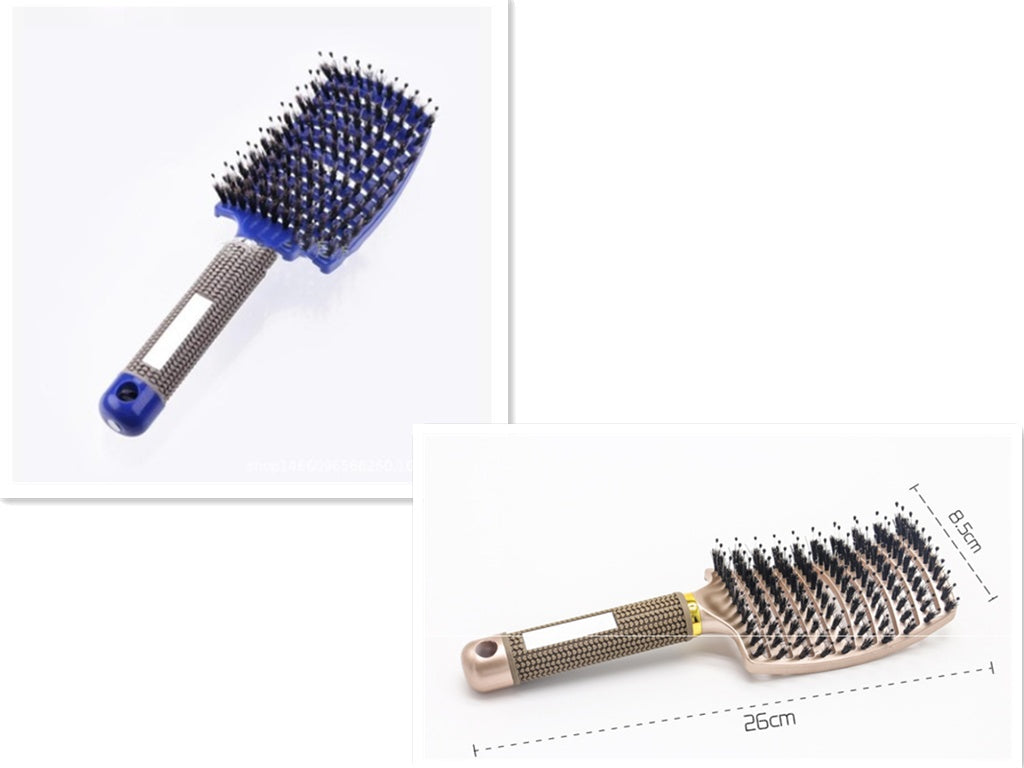 Hairbrush Anti Klit Brushy Haarborstel Women Detangler Hair Brush Bristle Nylon Scalp Massage  Teaser Hair Brush Comb null