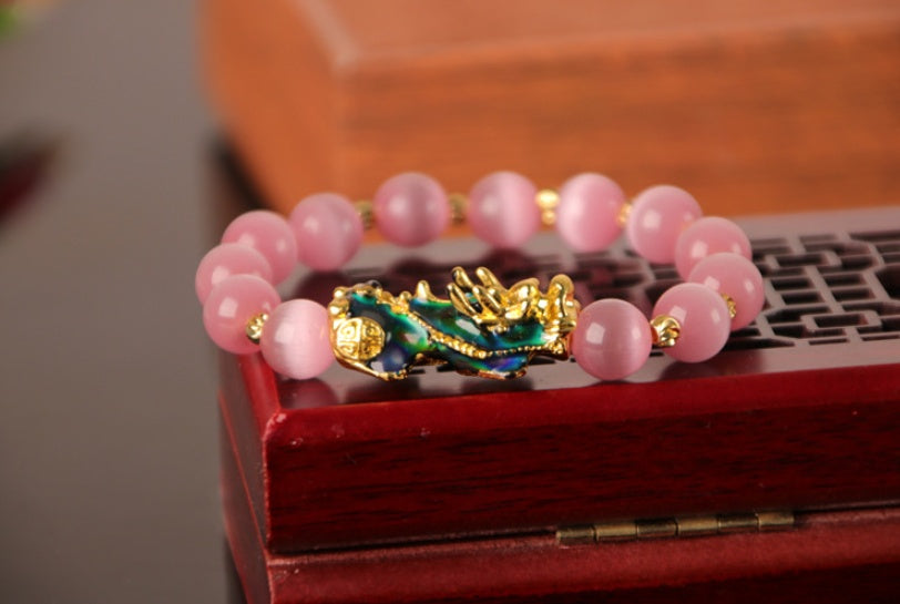 3D Gold Plated PiXiu Bracelet null