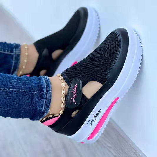 Women's Sneakers Summer New Ladies Casual Low Wedge Breathable Non-Slip Comfort Feamle Sport Shoes Mesh Shoes Fashion Style null