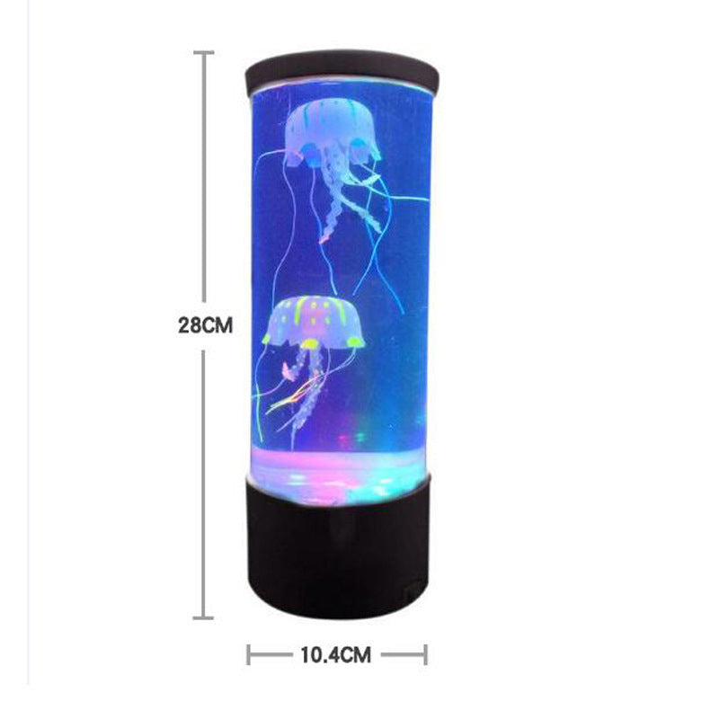 LED Jellyfish Aquarium Lamp Night Light USB Powered null