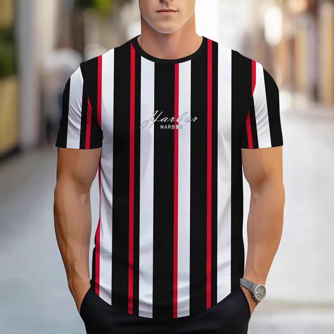 Men's Carnival Fashion Striped T-shirt